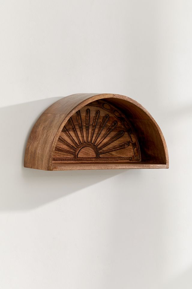 Sunset Wooden Wall Shelf #4