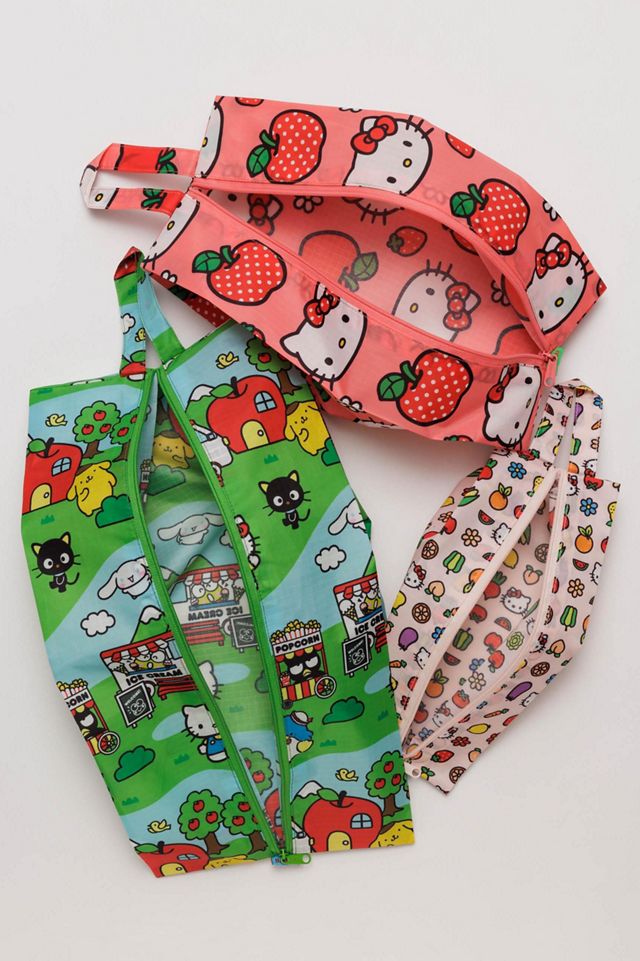 BAGGU - Ensemble de pochettes zippées 3D Hello Kitty #1
