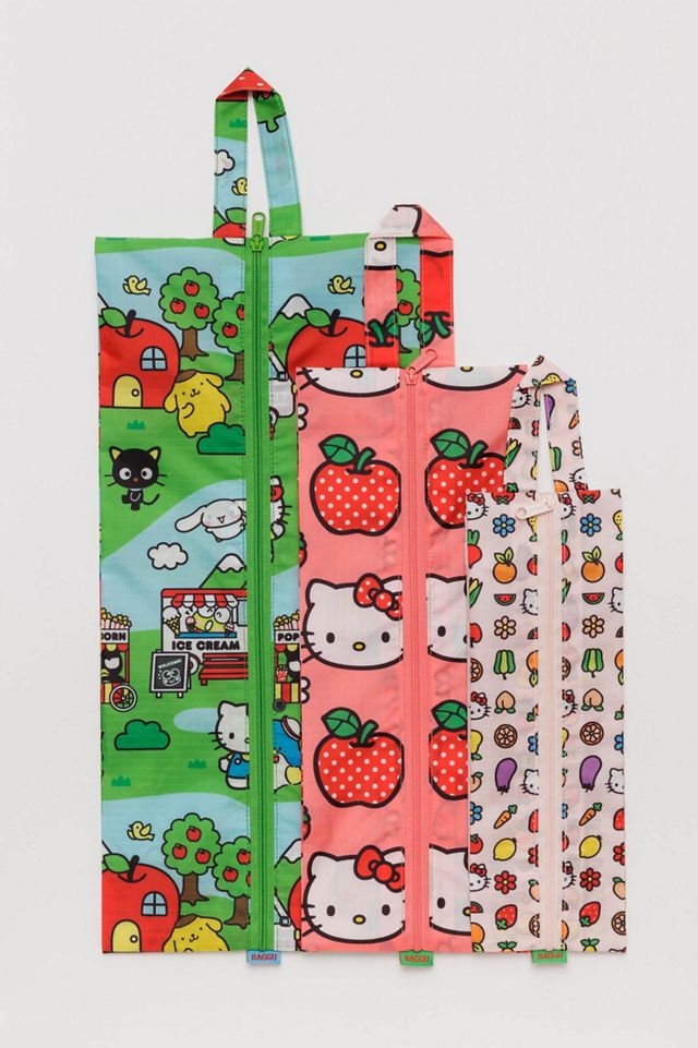 BAGGU - Ensemble de pochettes zippées 3D Hello Kitty #2