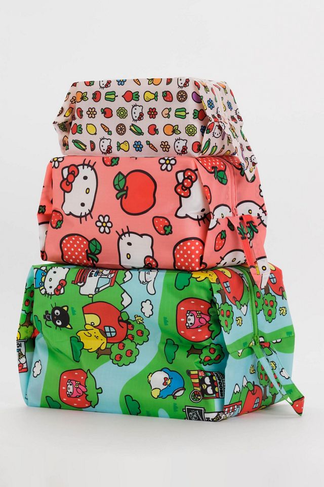BAGGU - Ensemble de pochettes zippées 3D Hello Kitty #3