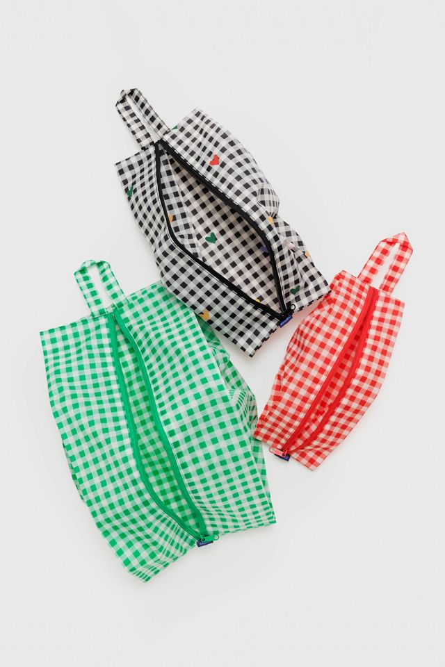 BAGGU Gingham 3D Zip Set 3-Pack #1