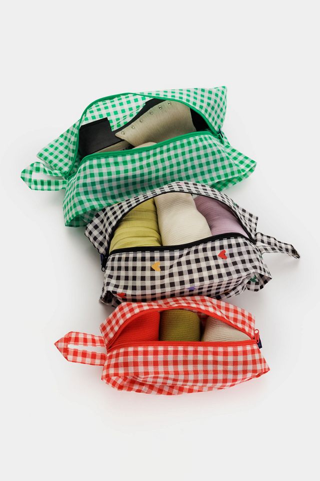BAGGU Gingham 3D Zip Set 3-Pack #3
