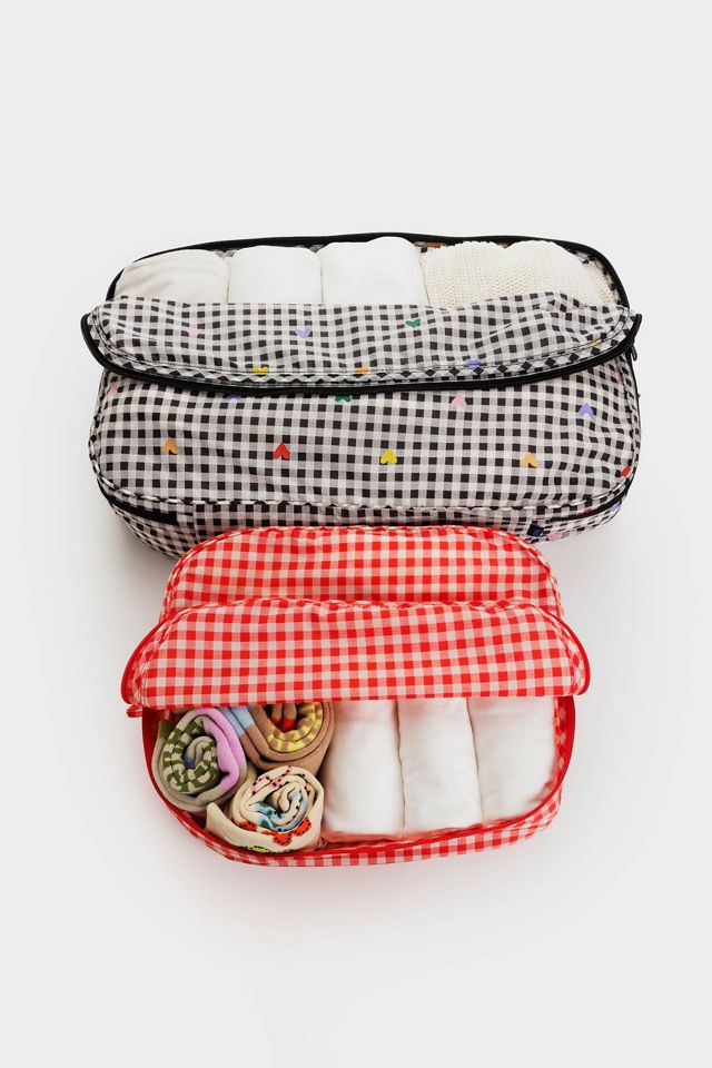 BAGGU Gingham Large Packing Cubes Set Urban Outfitters UK
