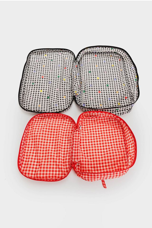 BAGGU Gingham Large Packing Cubes Set Urban Outfitters UK