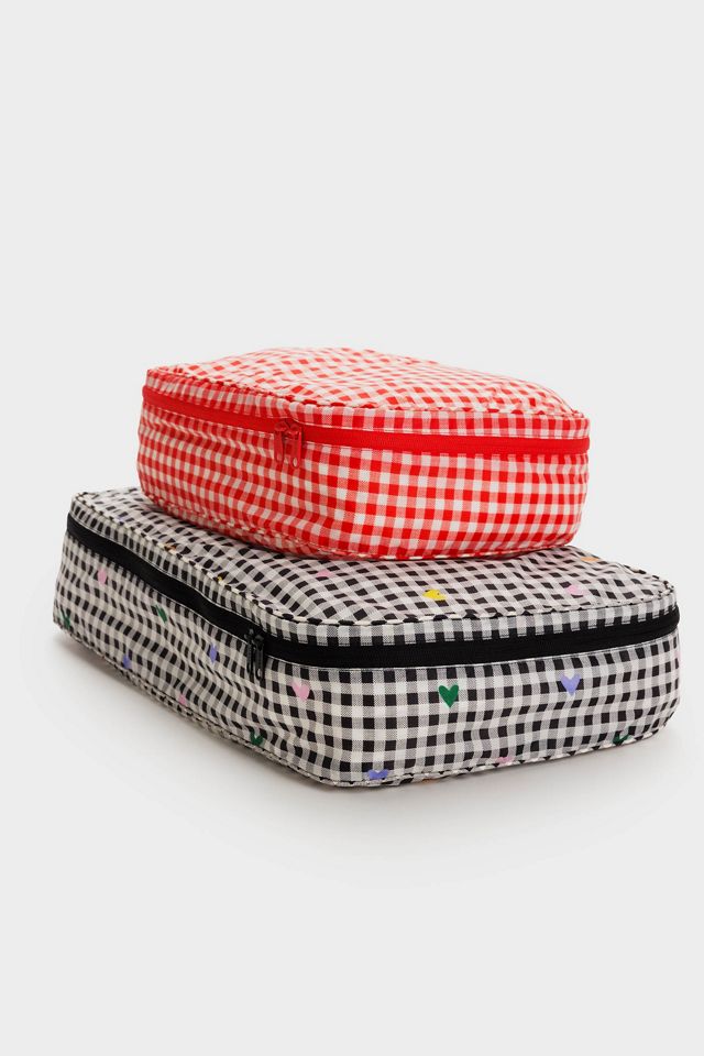 BAGGU Gingham Large Packing Cubes Set Urban Outfitters UK