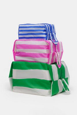 Set con zip 3D a righe dipinte BAGGU