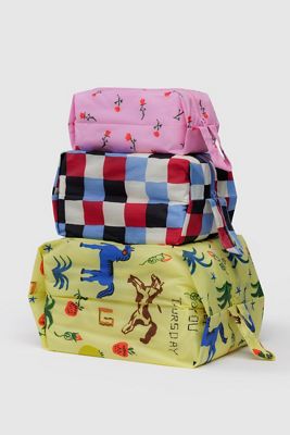 BAGGU Painted Prairie 3D Zip Set
