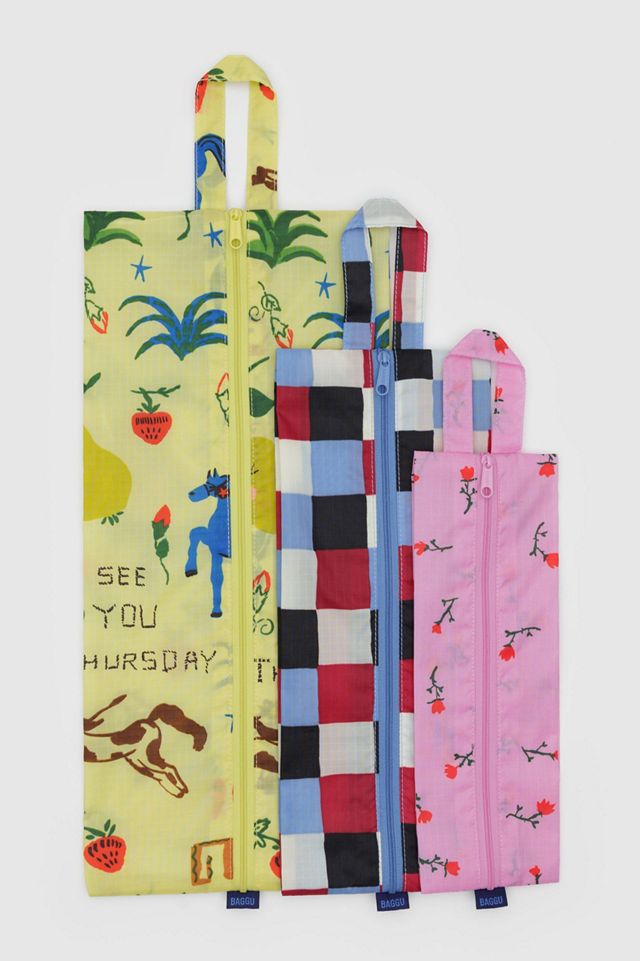 BAGGU Painted Prairie 3D Zip Set #2
