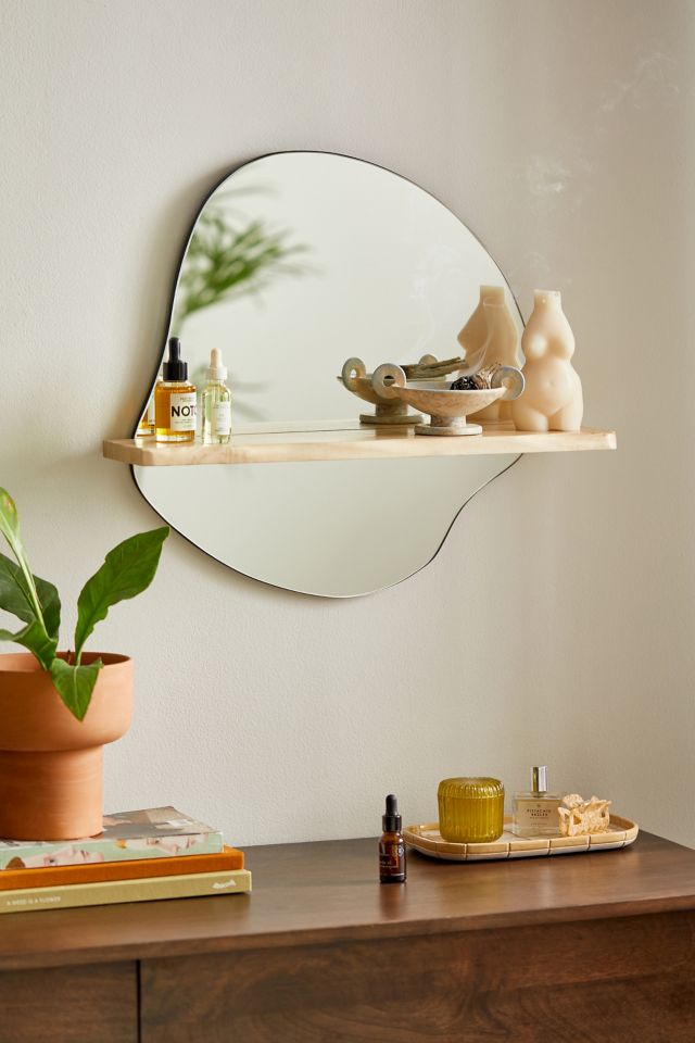 Hallway shelf on sale and mirror