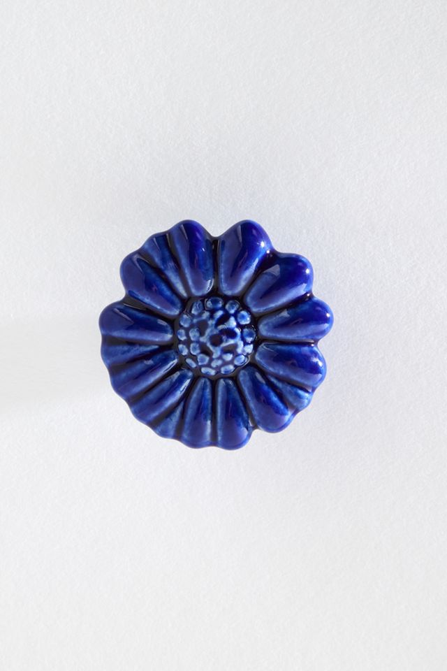 Blue Flower Drawer Knob Urban Outfitters UK