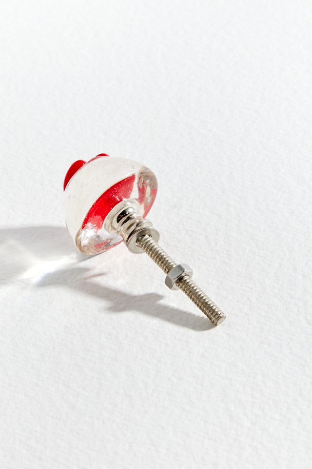 Glass Heart Drawer Knob  #2