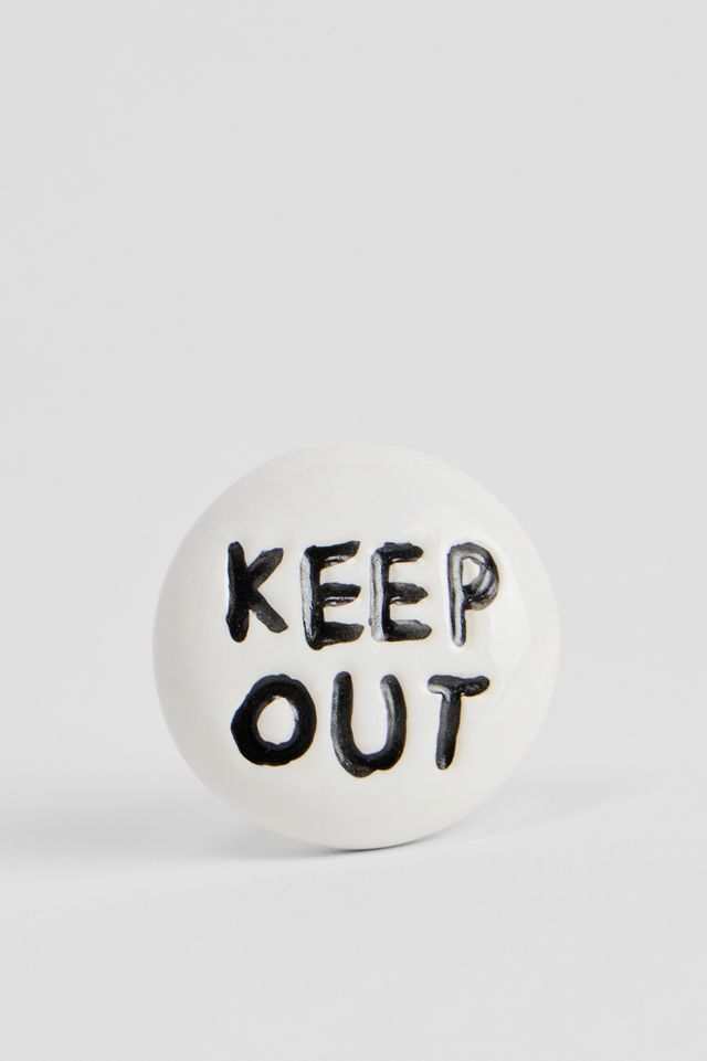 Keep Out Ceramic Door knob #1
