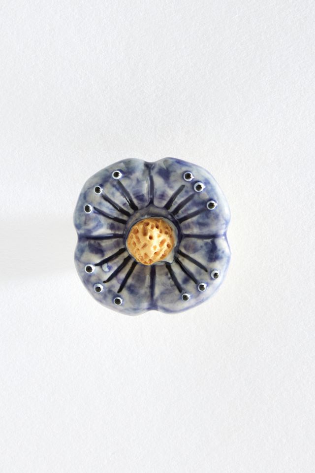 Bouton de tiroir fleur lilas #1