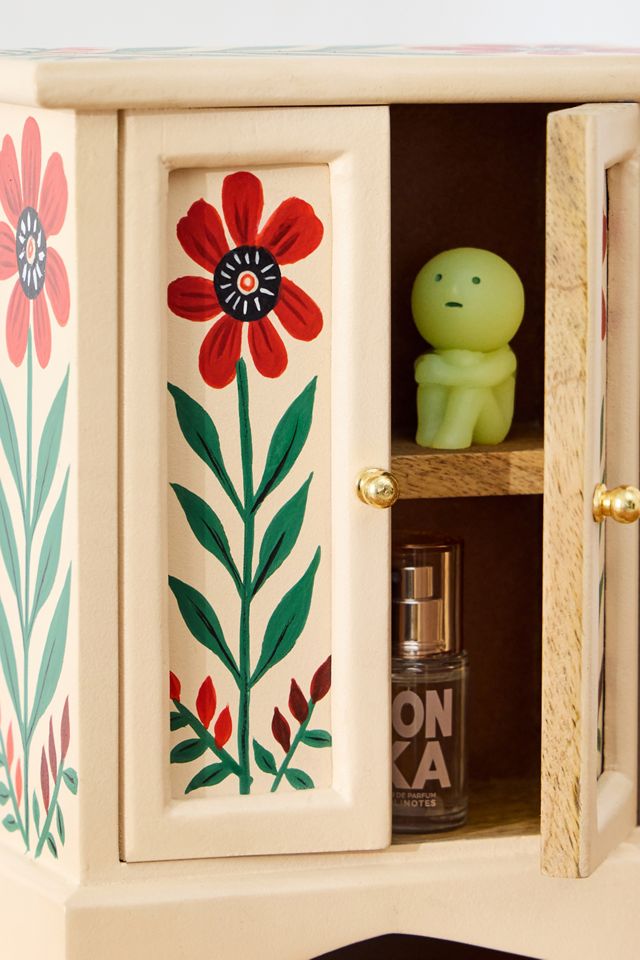 Armoire Blumen-Mini-Kleiderschrank #1