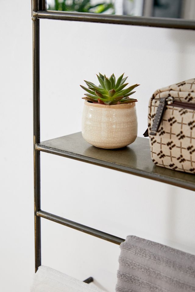 Metal Shelf & Mirror #1