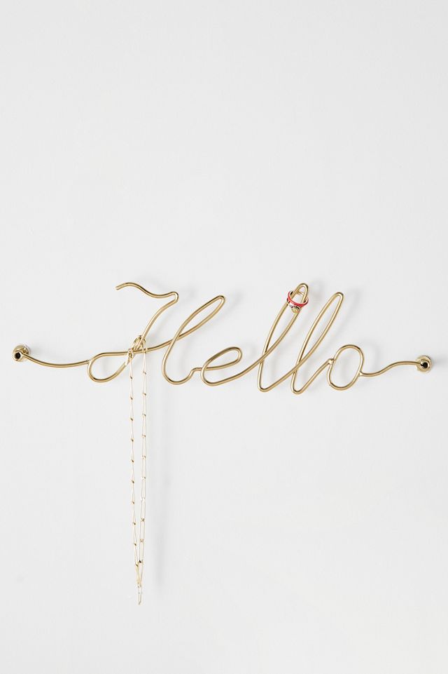 Hello Wall Hook Urban Outfitters UK