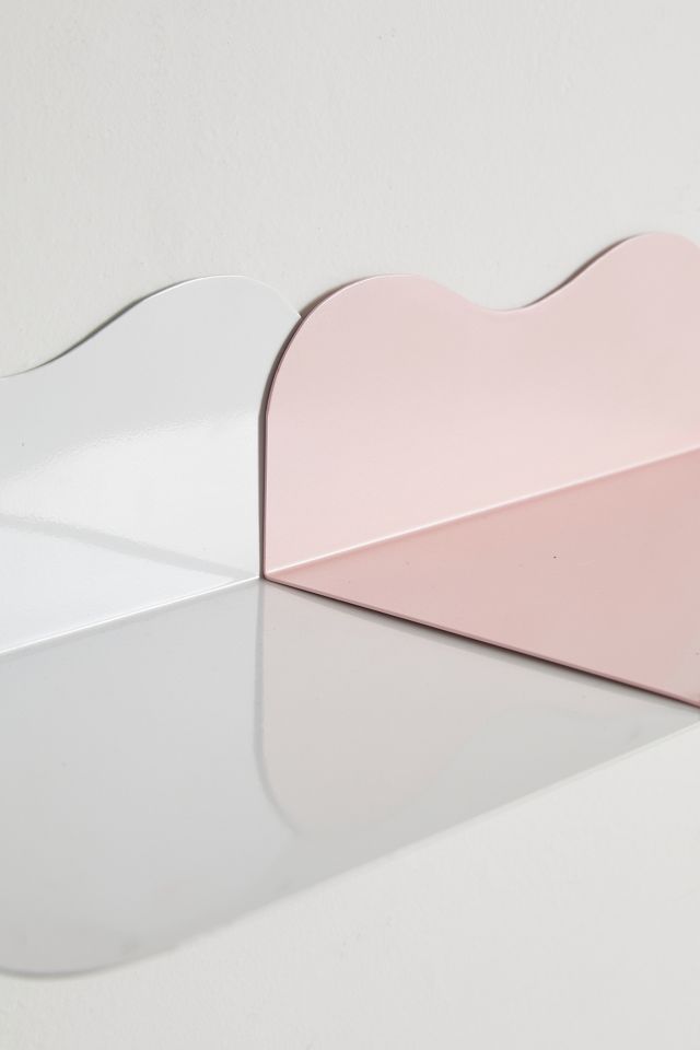 Expandable Pink Metal Wall Shelf Set #3