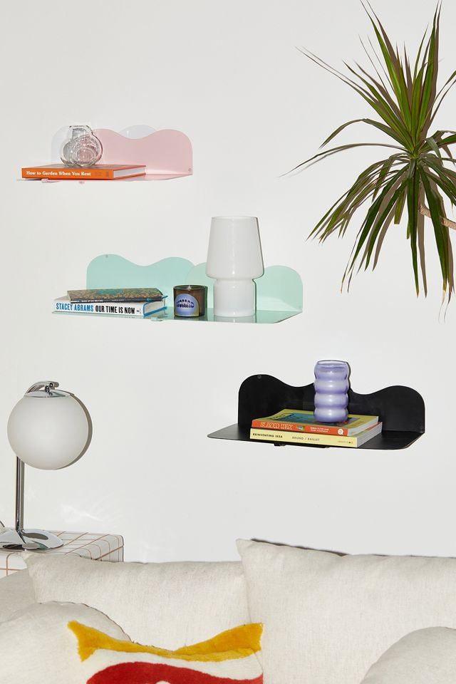 Expandable Mint Metal Wall Shelf Set Urban Outfitters UK