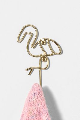 Crochet mural flamant rose