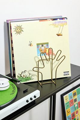 Estante de Almacenamiento de Vinilo de Manos