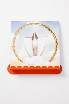 Estante de Pared de Vinilo Festoneado Naranja
