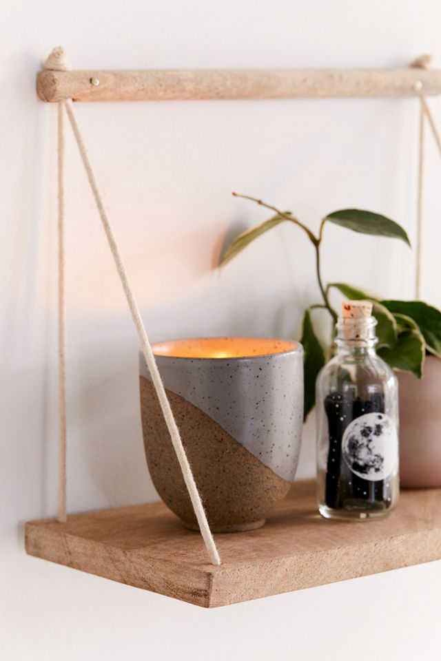Asher Rope Hanging Wall Shelf #1
