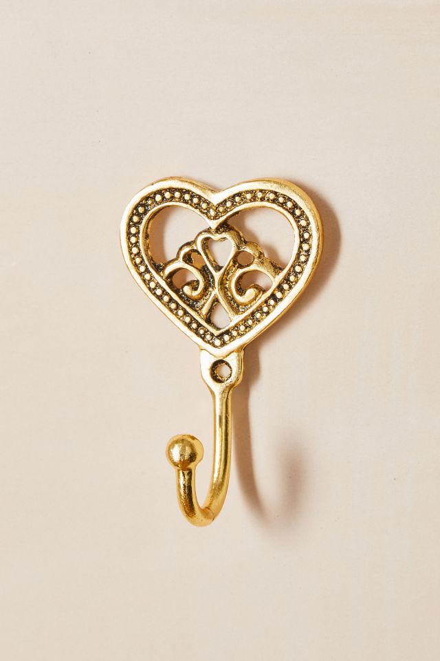 Gold Heart Wall Hook | Urban Outfitters UK