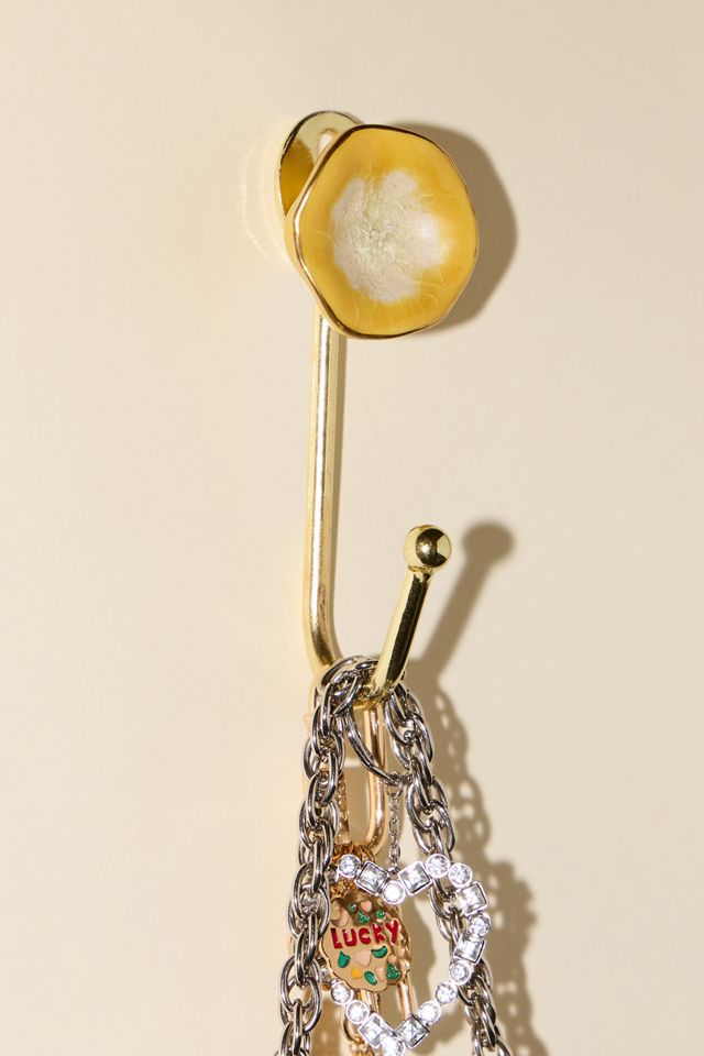 Mustard Agate Wall Hook #1