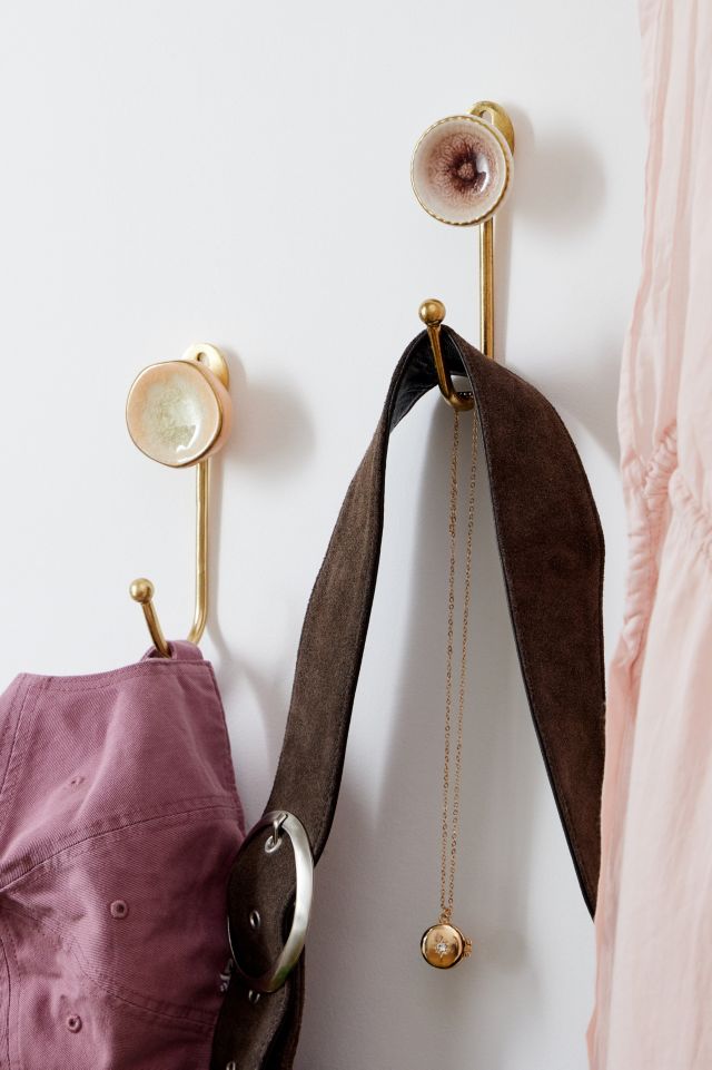 Cream Agate Wall Hook | Urban Outfitters UK