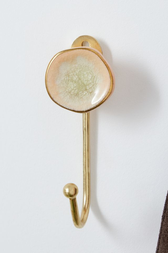 Cream Agate Wall Hook | Urban Outfitters UK