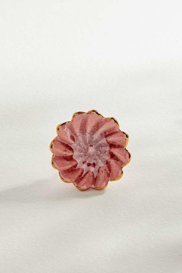 Pink Agate Flower Drawer Knob Urban Outfitters UK
