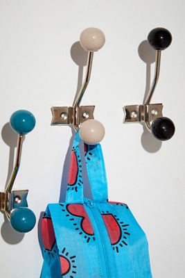 Mid-Century White Wall Hook