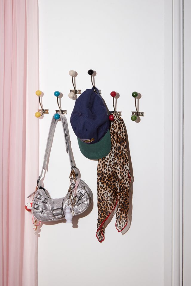 Mid-Century White Wall Hook #1