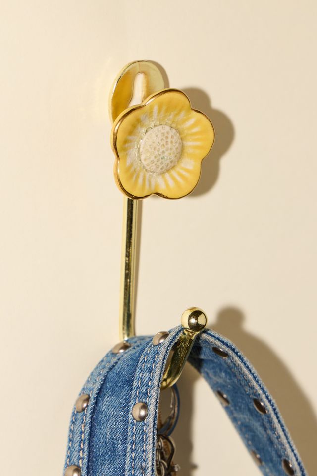 Agate Flower Wall Hook #1