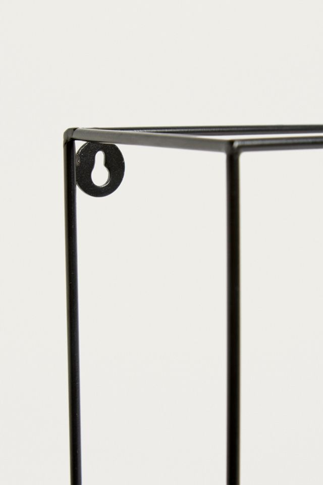 Square Black Metal Shelf #1