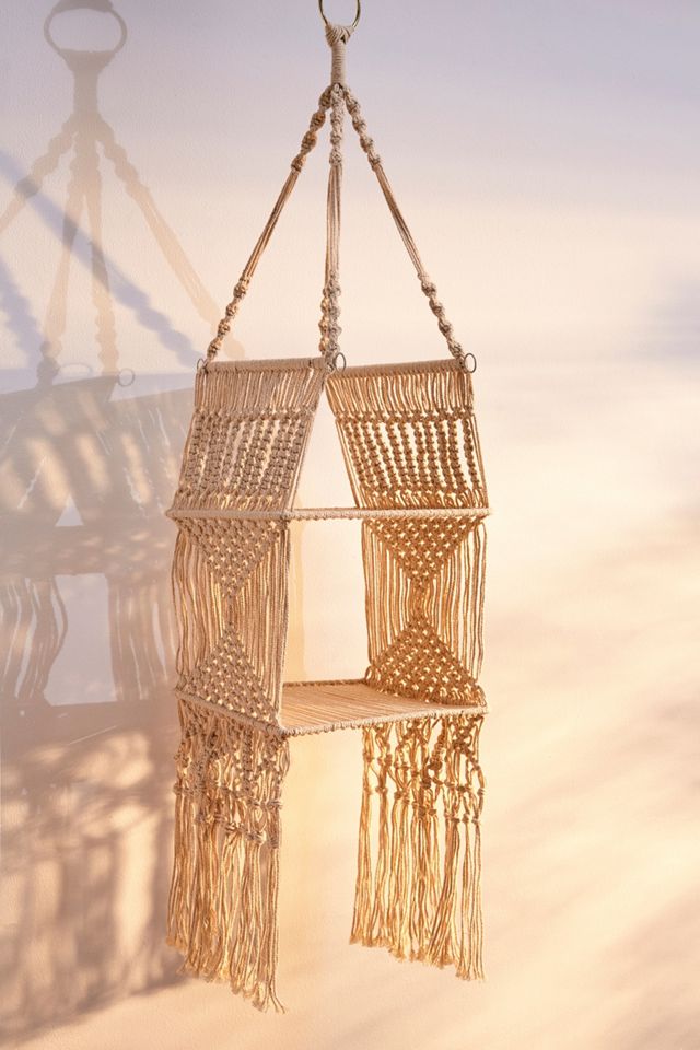 Macrame Hanging Shelf  #1