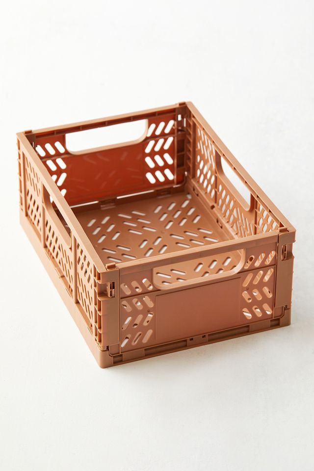 Felix Brown Medium Folding Storage Crate #2