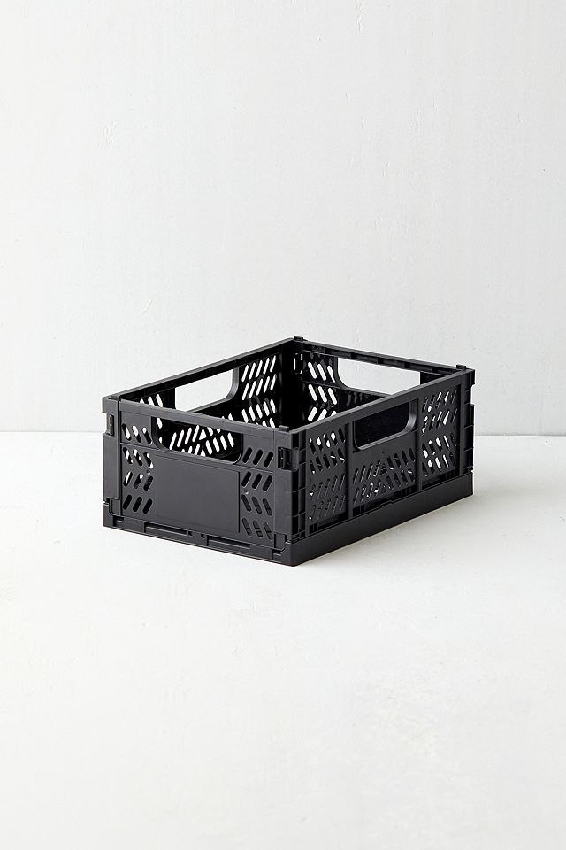 Mutli-Purpose Milk Crate Rectangle Black 