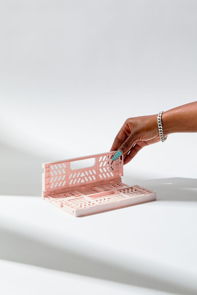 Large Pink Foldable Storage Crate