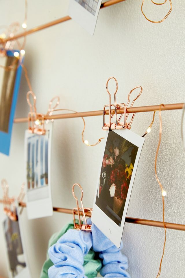 Square Copper Wire Wall Grid #3