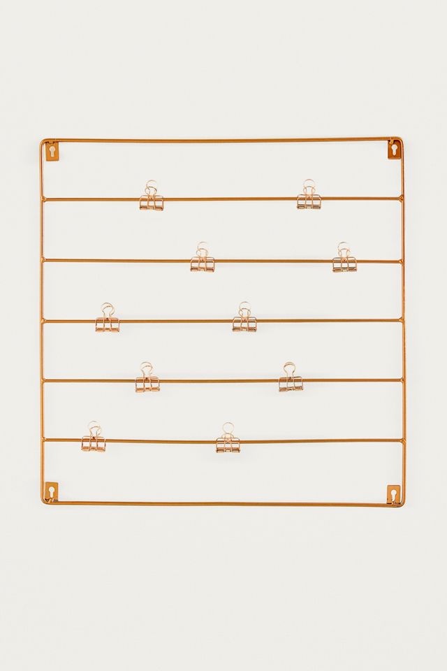 Square Copper Wire Wall Grid #4