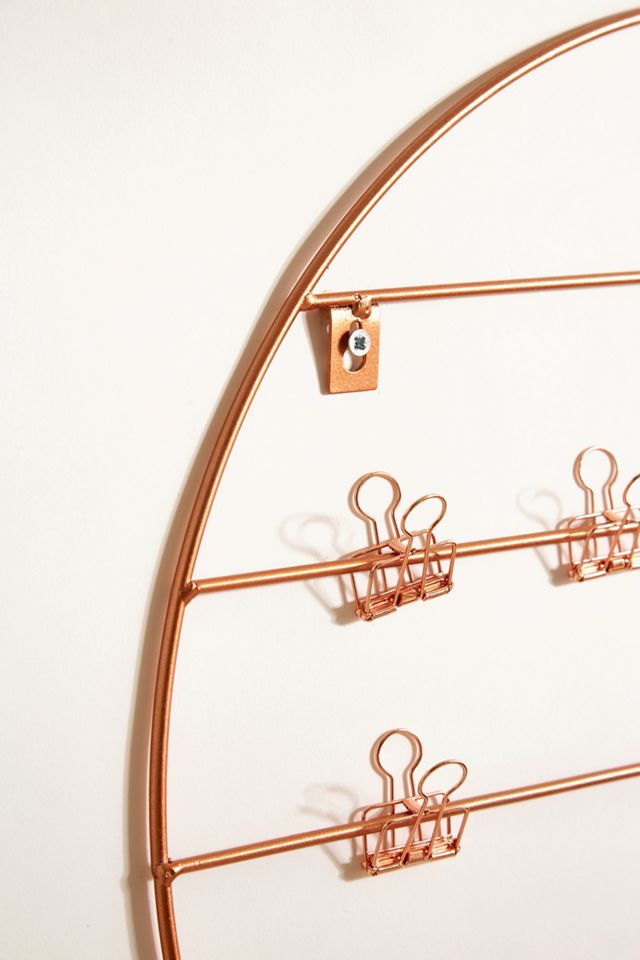 Grillage mural rond cuivre #1