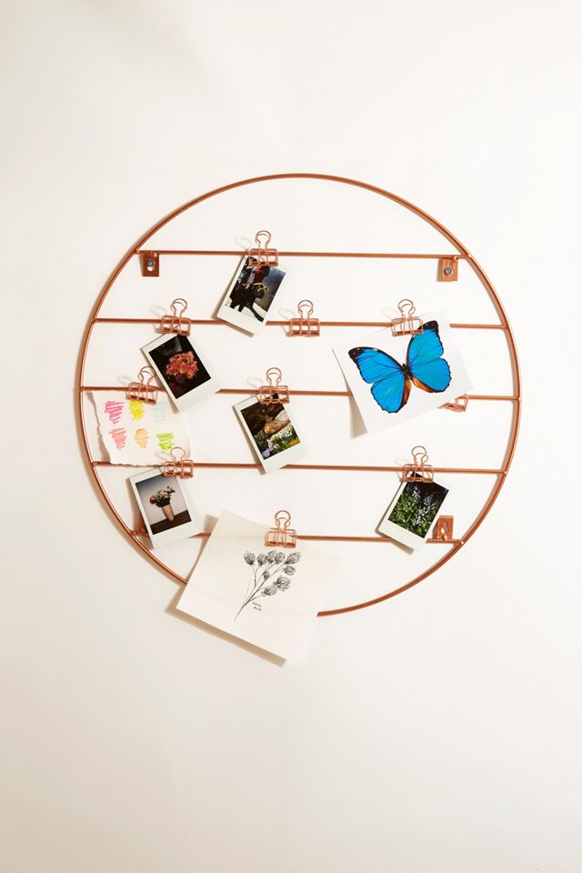 Grillage mural rond cuivre #2