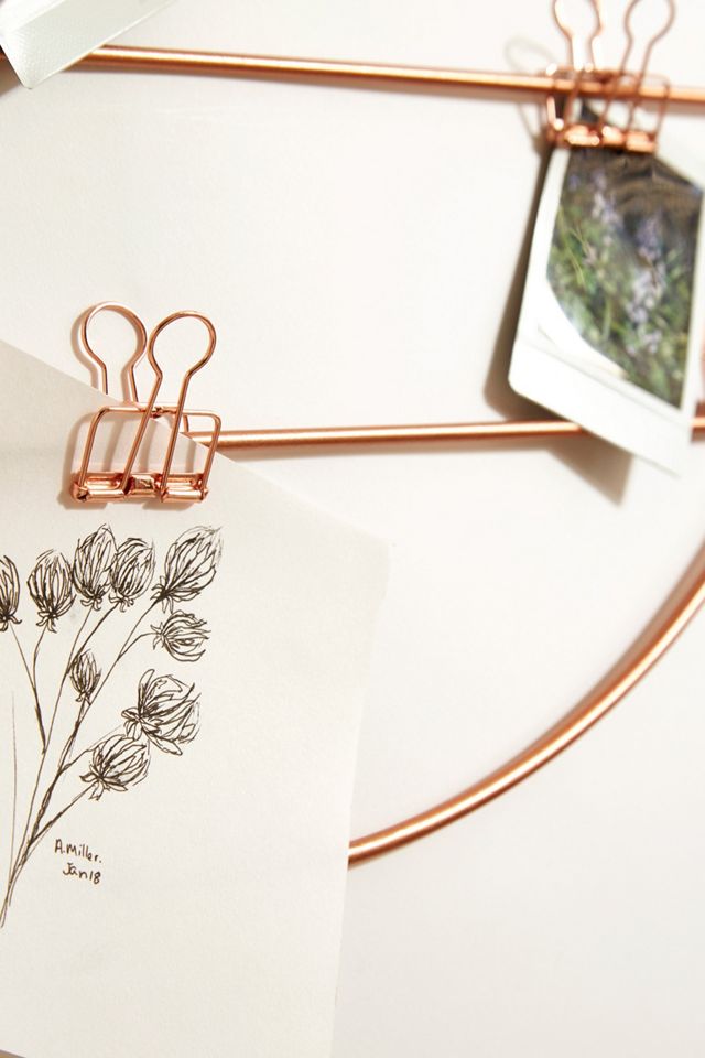 Grillage mural rond cuivre #3