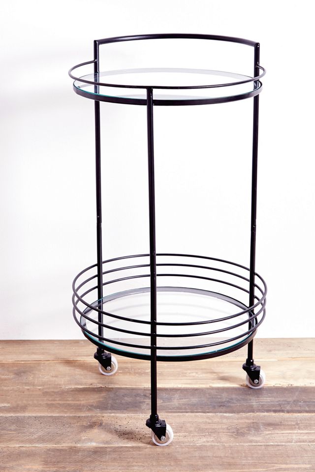 Leila Black Bar Cart #1