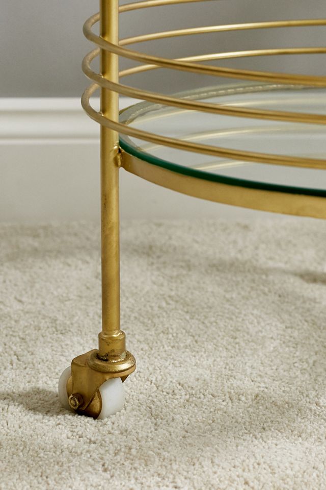 Leila Brass Bar Cart #2