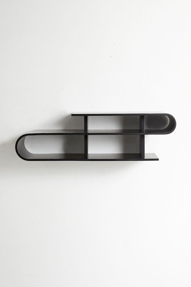 Maura Black Wall Shelf #1