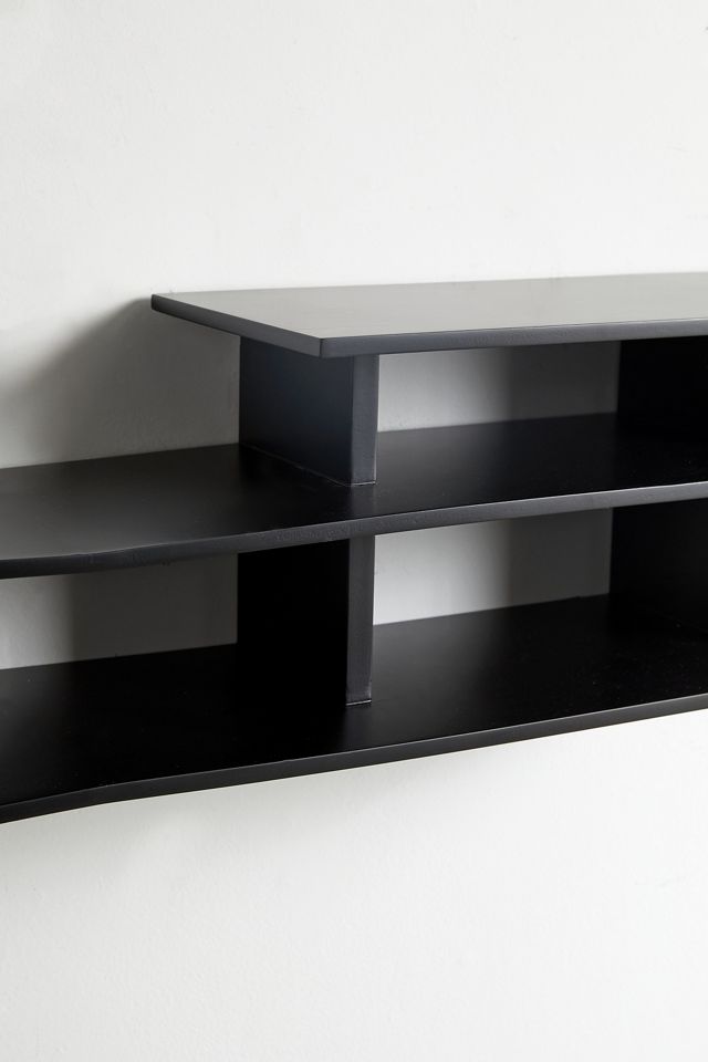 Maura Black Wall Shelf #3