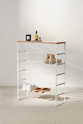 Yamazaki Wood Top 6 Tier Shoe Rack Urban Outfitters UK