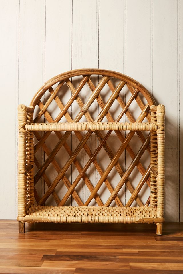 Regaleinheit aus Rattan #1